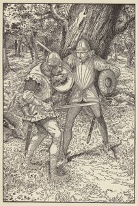 God-a-Mercy, Good Fellow, Quoth Robin, Fain Would I Know Thy Name by Louis John Rhead