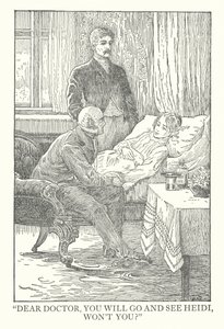 Illustration for Heidi by Johanna Spyri by Louis John Rhead