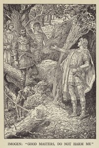 Imogen, Good masters, do not harm me by Louis John Rhead