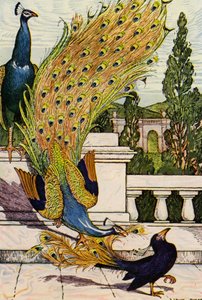 The Peacock and the Magpie by Louis John Rhead