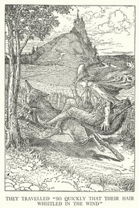 The travelled so quickly that their hair whistled in the wind