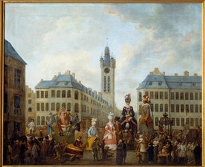 The Family of the Great Glove of Douai by Louis Joseph  Watteau