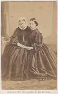 Queen Victoria and her daughter by Louis Joseph Ghemar