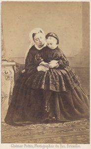 Queen Victoria and Her Granddaughter by Louis Joseph Ghemar