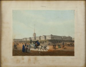 The Admiralty in Saint Petersburg by Louis Jules Arnout