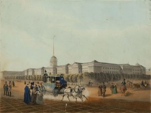The Admiralty in Saint Petersburg by Louis Jules Arnout
