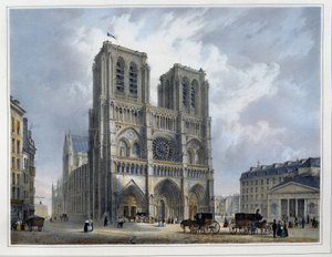 The court of Notre-Dame - by Arnout by Louis Jules Arnout