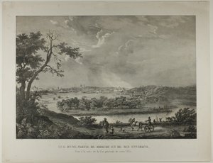 View of a Part of Moscow and Its Surrounding Areas by Louis Julien Jacottet