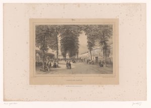 View of the Jardin des Plantes by Louis Julien Jacottet