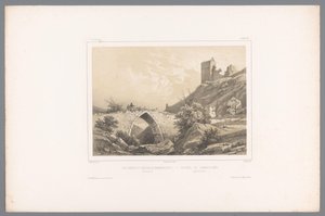 View of the Ruins of Hammershus Castle