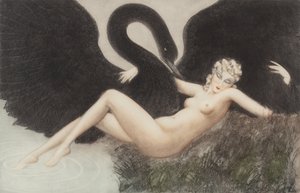 Leda and the Swan by Louis Justin Laurent Icart