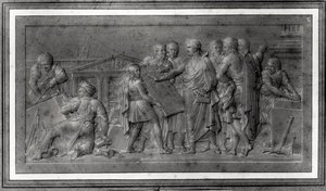 Improvements for Paris, study for a low relief, early 19th century by Louis Lafitte