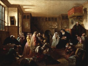 Mary, Queen of Scots, Dividing Her Jewels by Louis Lang
