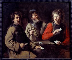 Soldiers Playing Cards