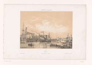 View of the Harbor and Castle of Brest by Louis Le Breton