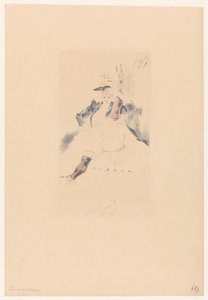 Saluting Cancan Dancer by Louis Legrand (signed by artist)