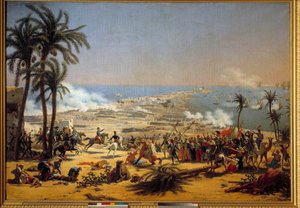 Campaign of Egypt (1798-1801): The Battle of Aboukir (July 25) by Louis Lejeune