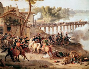 Napoleon Bonaparte giving orders during the Battle of Lodi by Louis Lejeune