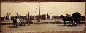 Passage du Pont Royal a Paris by Louis Leopold Boilly