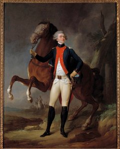 Portrait of Marie Gilbert Mottier, Marquis de La Fayette by Louis Leopold Boilly