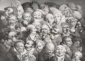 Meeting of 35 Various Heads. 1825 by Louis Leopold Boilly