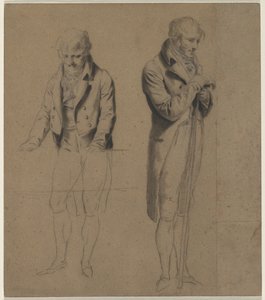 Two Standing Figures Study for A Game of Billiards, c. 1807