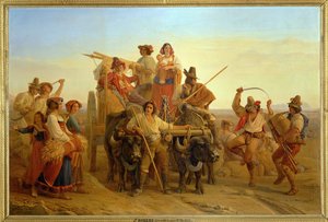 The Arrival of the Harvesters in the Pontine Marshes by Louis Leopold Robert