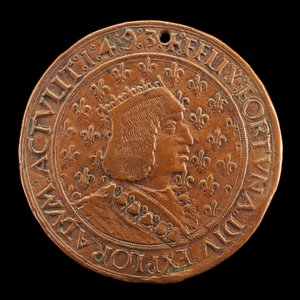 Charles VIII, 1470-1498, King of France 1483 [obverse] by Louis Lepère