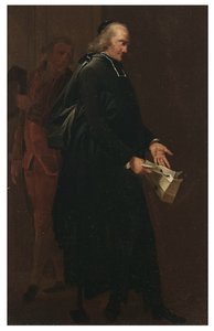 An Abbot Holding a Letter