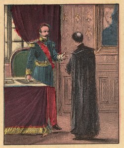 Napoleon III and Louis-Gaston de Segur by Louis Maitrejean