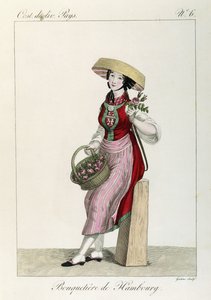 Costume of the Women of Hamburg by Louis Marie (after) Lante