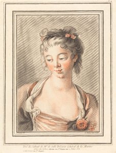 Bust of a Young Woman Looking Down by Louis Marin Bonnet