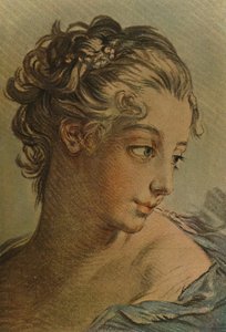 Head of a Young Girl by Louis Marin Bonnet