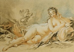 Venus Resting, After Francois Boucher by Louis Marin Bonnet
