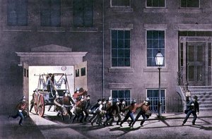 The Night Alarm by Louis Maurer