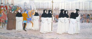 The Maid in Armour on Horseback, from Joan of Arc Series C, c.1905-11 by Louis Maurice Boutet de Monvel