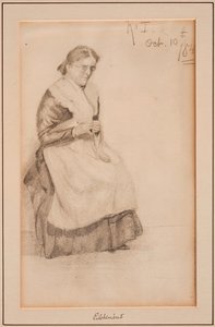 Knitting by Louis Michel Eilshemius