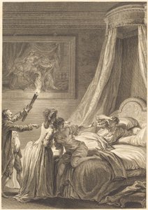The Punished Gascon by Louis Michel Halbou and Antoine Jean Duclos after Jean Honoré Fragonard