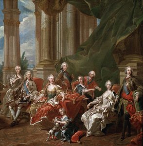 Portrait of Philip V, King of Spain, with His Family (detail) by Louis Michel van Loo
