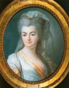 Portrait of veiled woman by Louis Michel van Loo