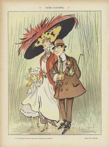 Autumn Rains (Illustration for Le Rire)