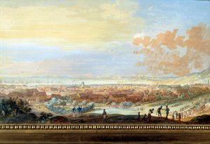 View of the city of Cap francais view from the hill in Santo Domingo (detail) by Louis Nicolas van Blarenberghe
