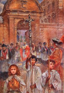 Solemn Procession at Frejus in Honour of Saint Leonce by Louis Ollier