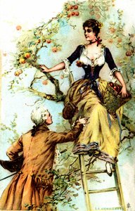 Picking: Publicity for the cacao Blooker 1874