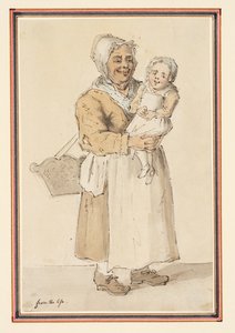 Study of a Woman and Child Drawn from Life