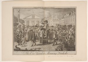 The Covent Garden Morning Frolic by Louis Philippe Boitard