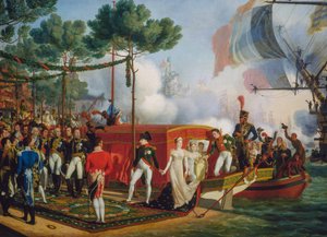 Napoleon Bonaparte and Marie Louise Landing in Antwerp