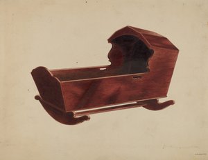 Mahogany Cradle, c. 1937