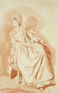 Study of a Seated Lady by Louis Rolland Trinquesse