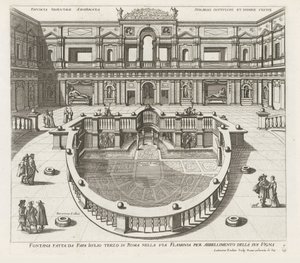 Nymphaeum in the Villa Giulia in Rome by Louis Rouhier